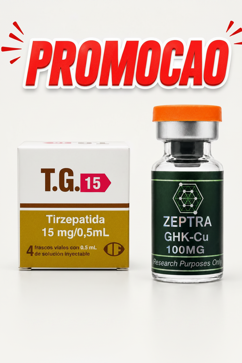 TG 15mg (4 ampolas) + GHKCU ZEPTRA 100MG(AGUA BAC INCLUSO)