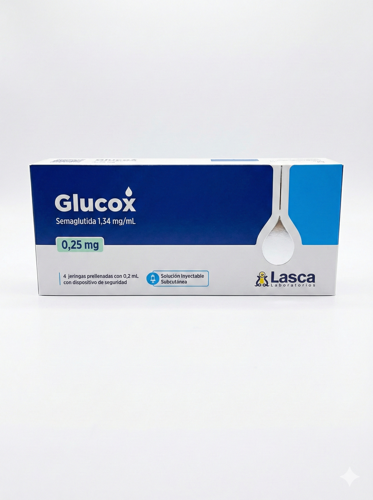 GLUCOX 0,25MG - 4 SERINGAS PREENCHIDAS (SEMAGLUTIDA) - FULL