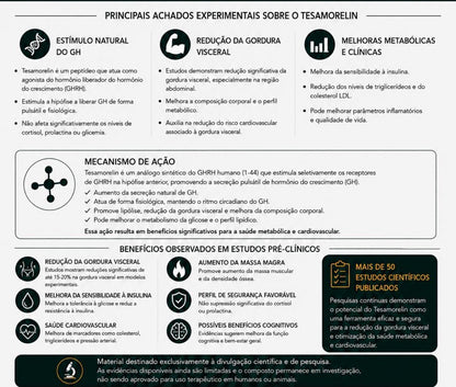 TESAMORELIN 5MG + AGUA BACTERIOSTÁTICA - ZEPTRA
