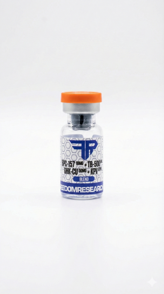 KLOW PEPTIDE (BPC 157 10MG + TB 500 10MG + GHK-CU 50MG + KPV 10MG) + ACOMPANHA ÁGUA BAC