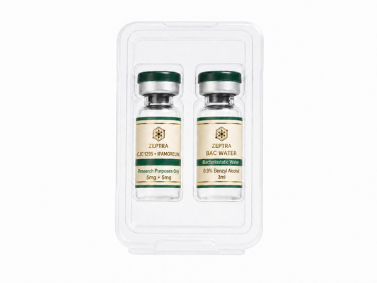 CJC 1295 5MG + IPAMORELIN 5MG — TOTAL 10MG + AGUA BACTERIOSTÁTICA - ZEPTRA
